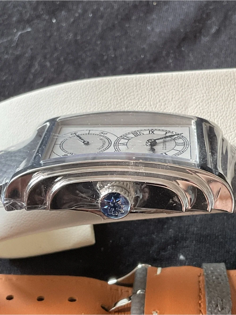 NIB AUTOMATIC Art Deco Farasute Dual Dial Doctors Watch Full Set